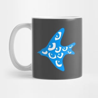 blue bird with many eyes cute gift Mug